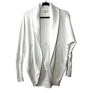 Aritzia Wilfred Open Front Diderot Cocoon Cardigan Heather Gray Sweater Size XS